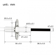 HF1419-Silicon nitride ignition rod.Fits hayward universal h-series low nox pool heater models h150fdn, h150fdp, h200fdn, h200fdp, h250fdn, h250fdp